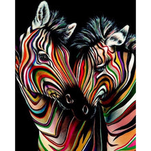 Load image into Gallery viewer, Zebra 30*40CM(Canvas) Full Round Drill Diamond Painting