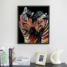 Load image into Gallery viewer, Zebra 30*40CM(Canvas) Full Round Drill Diamond Painting