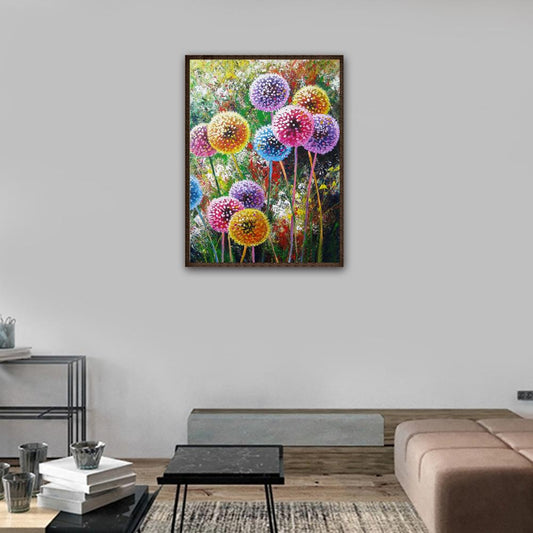 Dandelion 30*40CM(Canvas) Full Round Drill Diamond Painting