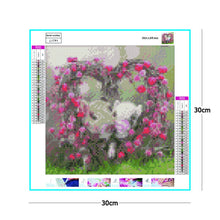 Load image into Gallery viewer, 2 Heart Pigs 30*30CM(Canvas) Full Round Drill Diamond Painting