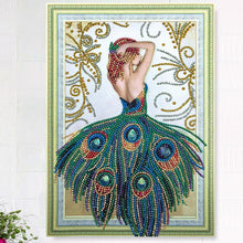 Load image into Gallery viewer, Beauty 40*30CM(Canvas) Special Shaped Drill Diamond Painting