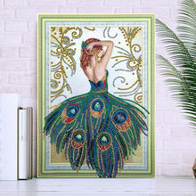 Load image into Gallery viewer, Beauty 40*30CM(Canvas) Special Shaped Drill Diamond Painting