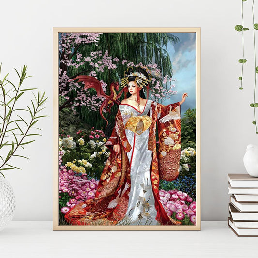 Ancient Women 30*40CM(Canvas) Full Round Drill Diamond Painting