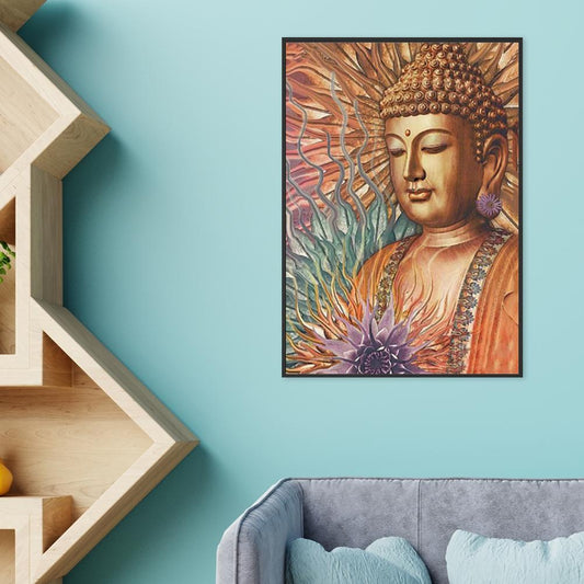 Buddha 30*40CM(Canvas) Full Round Drill Diamond Painting