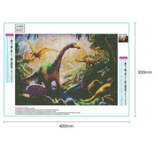 Load image into Gallery viewer, Dinosaurs 40*30CM(Canvas) Full Round Drill Diamond Painting