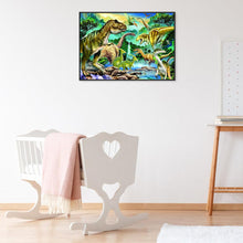 Load image into Gallery viewer, Dinosaurs River 40*30CM(Canvas) Full Round Drill Diamond Painting