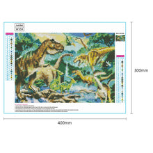 Load image into Gallery viewer, Dinosaurs River 40*30CM(Canvas) Full Round Drill Diamond Painting