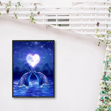 Load image into Gallery viewer, Dolphin Love 40*30CM(Canvas) Full Round Drill Diamond Painting