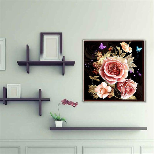 Warm Flowers 30*30CM(Canvas) Full Round Drill Diamond Painting