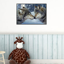 Load image into Gallery viewer, Kissing Wolves 40*30CM(Canvas)-Full Round Drill Diamond Painting