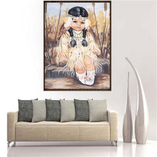 Load image into Gallery viewer, Village Girl 30*40CM(Canvas) Full Round Drill Diamond Painting