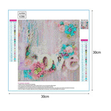 Load image into Gallery viewer, Love 30*30CM(Canvas) Full Round Drill Diamond Painting