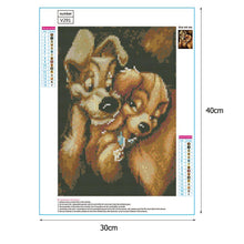Load image into Gallery viewer, Dog 40*30CM(Canvas)-Full Round Drill Diamond Painting