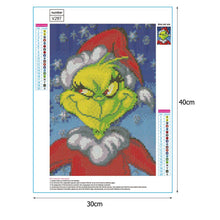 Load image into Gallery viewer, Green Face Monster 40*30CM(Canvas)-Full Round Drill Diamond Painting