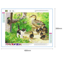 Load image into Gallery viewer, Village Cat Ducks 40*30CM(Canvas) Full Round Drill Diamond Painting
