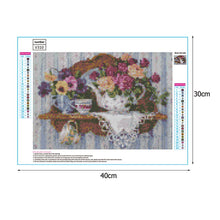 Load image into Gallery viewer, Flower 40*30CM(Canvas) Full Round Drill Diamond Painting