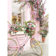 Load image into Gallery viewer, Pink Bicycle 30*40CM(Canvas) Full Round Drill Diamond Painting