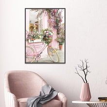 Load image into Gallery viewer, Pink Bicycle 30*40CM(Canvas) Full Round Drill Diamond Painting