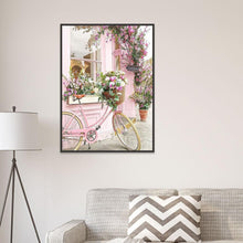 Load image into Gallery viewer, Pink Bicycle 30*40CM(Canvas) Full Round Drill Diamond Painting