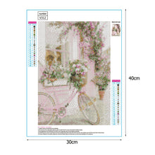 Load image into Gallery viewer, Pink Bicycle 30*40CM(Canvas) Full Round Drill Diamond Painting