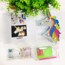 Load image into Gallery viewer, Creative DIY Full Diamond Painting Horse LED Light Bedroom Decor Night Lamp