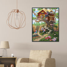Load image into Gallery viewer, Tree House 30*40CM(Canvas) Full Round Drill Diamond Painting