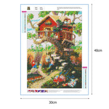 Load image into Gallery viewer, Tree House 30*40CM(Canvas) Full Round Drill Diamond Painting