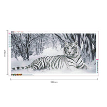 Load image into Gallery viewer, Tiger 90*45CM(Canvas) Full Round Drill Diamond Painting