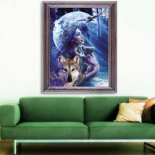 Load image into Gallery viewer, Beauty 25*20CM(Canvas) Partial Square Drill Diamond Painting