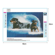 Load image into Gallery viewer, Dog 40*30CM(Canvas) Full Round Drill Diamond Painting
