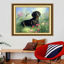Load image into Gallery viewer, Dog 20*25CM(Canvas) Partial Square Drill Diamond Painting