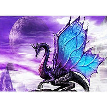 Load image into Gallery viewer, Purple Dragon 40*30CM(Canvas) Full Round Drill Diamond Painting