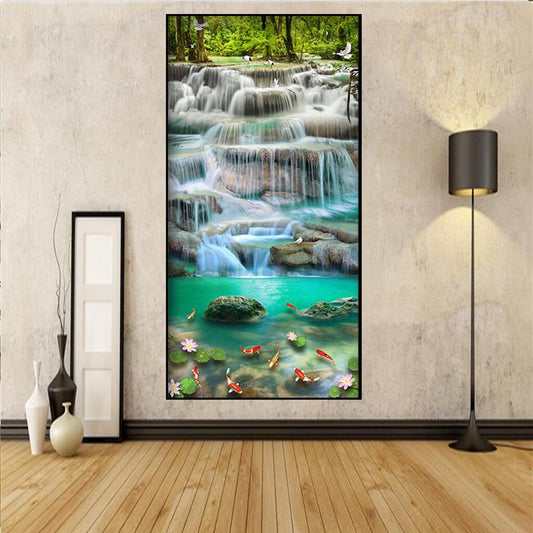Landscape 85*45CM(Canvas) Full Round Drill Diamond Painting