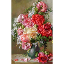 Load image into Gallery viewer, Flower 60*40CM(Canvas) Full Round Drill Diamond Painting