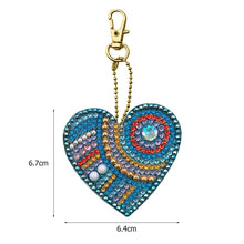 Load image into Gallery viewer, 5pcs DIY Full Special Shaped Love Heart Diamond Painting Keychain Pendant