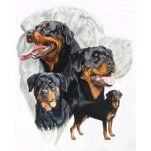 Load image into Gallery viewer, Dogs Group 40x30cm(canvas) full round drill diamond painting