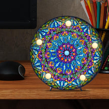 Load image into Gallery viewer, DIY Mandala Diamond Painting Light Embroidery Full Special Drill LED Lamp