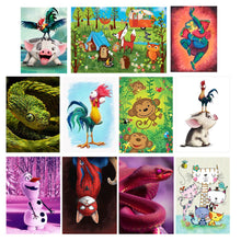 Load image into Gallery viewer, Animation 40*30CM(Canvas) Full Round Drill Diamond Painting