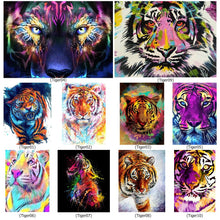 Load image into Gallery viewer, Tiger 40*30CM(Canvas) Full Round Drill Diamond Painting