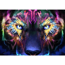 Load image into Gallery viewer, Tiger 40*30CM(Canvas) Full Round Drill Diamond Painting