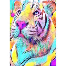 Load image into Gallery viewer, Tiger 40*30CM(Canvas) Full Round Drill Diamond Painting