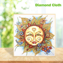 Load image into Gallery viewer, Sun 30*30CM(Canvas) Partial Round Drill Diamond Painting
