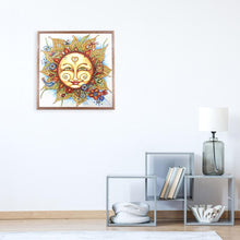 Load image into Gallery viewer, Sun 30*30CM(Canvas) Partial Round Drill Diamond Painting