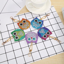 Load image into Gallery viewer, 5pcs DIY Bird Full Drill Special Shaped Diamond Painting Keychains Pendant