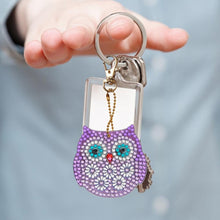 Load image into Gallery viewer, 5pcs DIY Bird Full Drill Special Shaped Diamond Painting Keychains Pendant