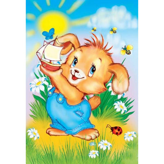 Cartoon Animal 40*30CM(Canvas) Full Round Drill Diamond Painting
