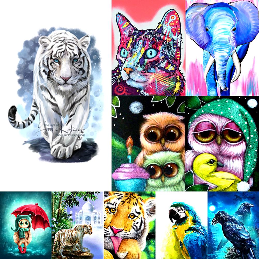 Animal 40*30CM(Canvas) Full Round Drill Diamond Painting