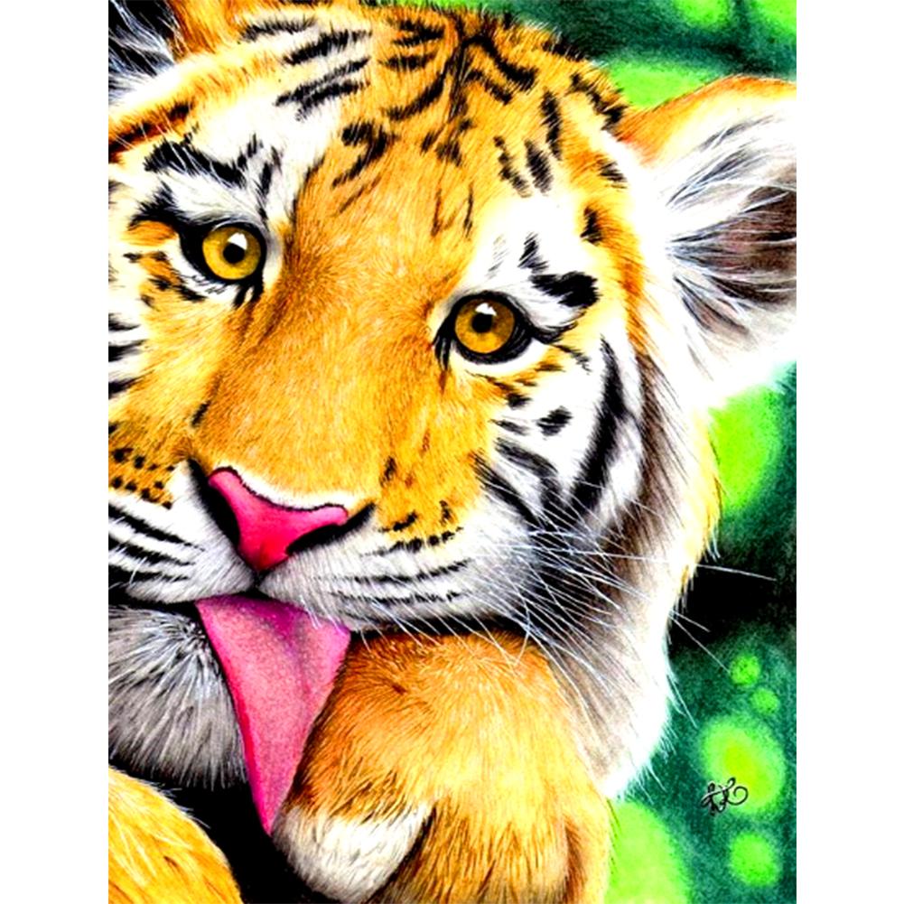Animal 40*30CM(Canvas) Full Round Drill Diamond Painting