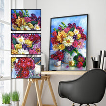 Load image into Gallery viewer, Flower 30*40CM(Canvas) Special Shaped Drill Diamond Painting
