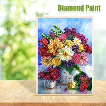Load image into Gallery viewer, Flower 30*40CM(Canvas) Special Shaped Drill Diamond Painting